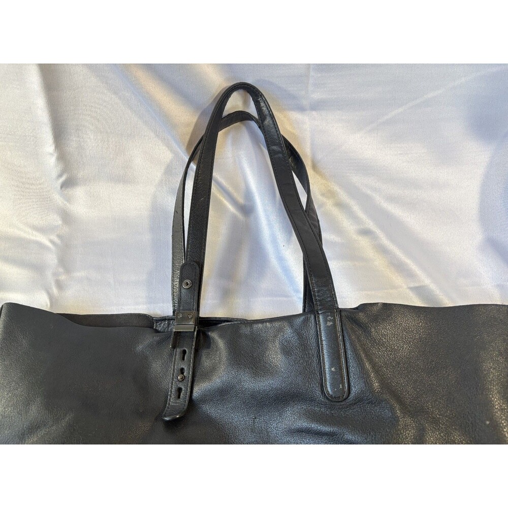 Everlane Petra Market Shoulder Tote Bag - Black Italian Leather - Picture 5 of 10